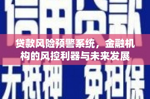 中牟贷款风险预警系统，金融机构的风控利器与未来发展
