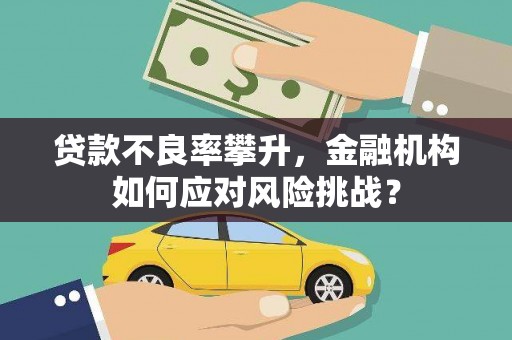 中牟贷款不良率攀升，金融机构如何应对风险挑战？
