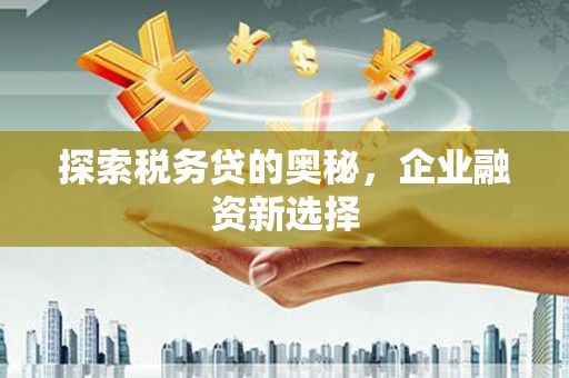 中牟探索税务贷的奥秘，企业融资新选择
