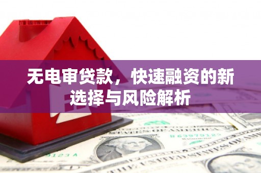 中牟无电审贷款，快速融资的新选择与风险解析