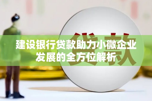 中牟建设银行贷款助力小微企业发展的全方位解析