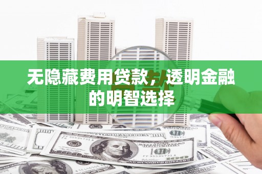 中牟无隐藏费用贷款，透明金融的明智选择