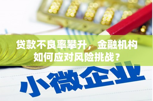 中牟贷款不良率攀升，金融机构如何应对风险挑战？